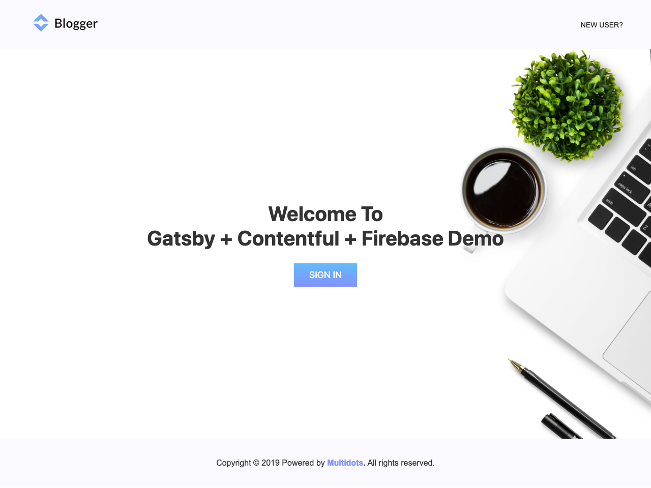 Blogger screenshot