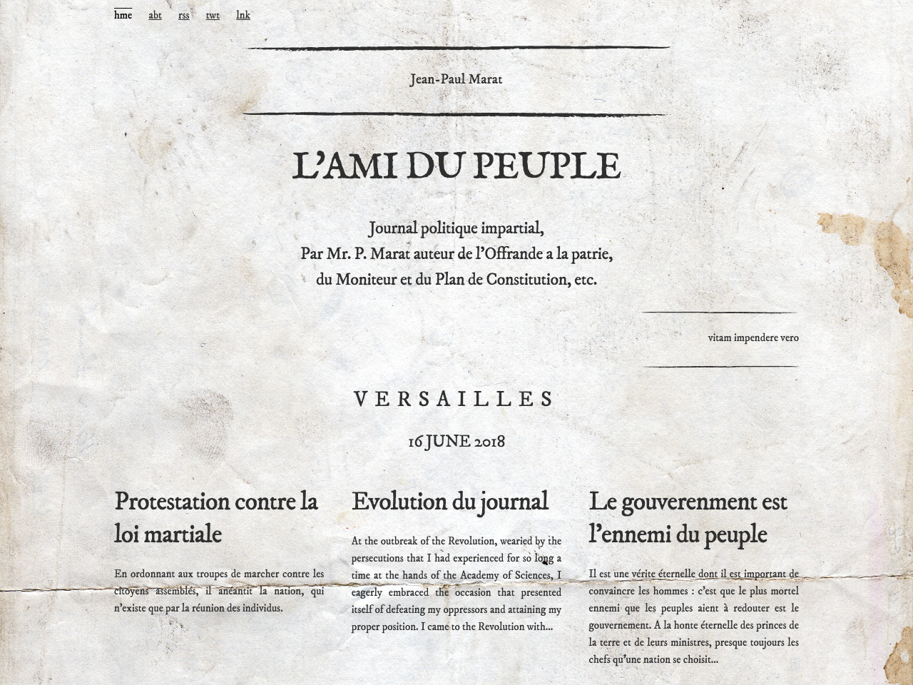 Marat screenshot