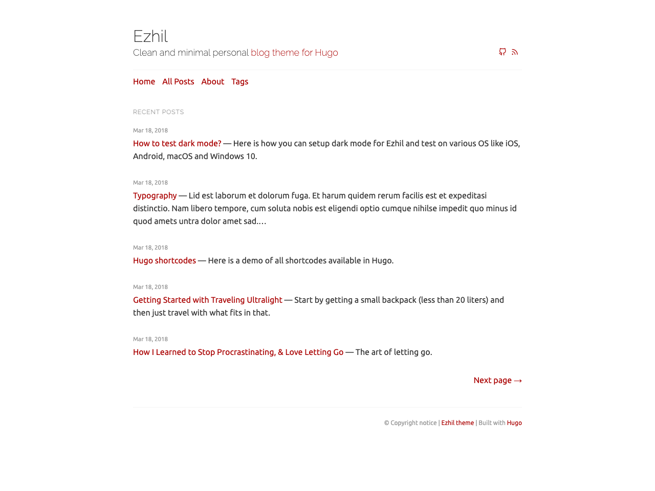 Ezhil screenshot