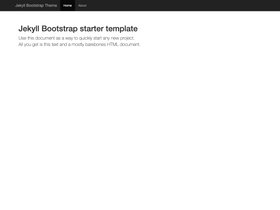 Dr Jekyll's Bootstrap screenshot